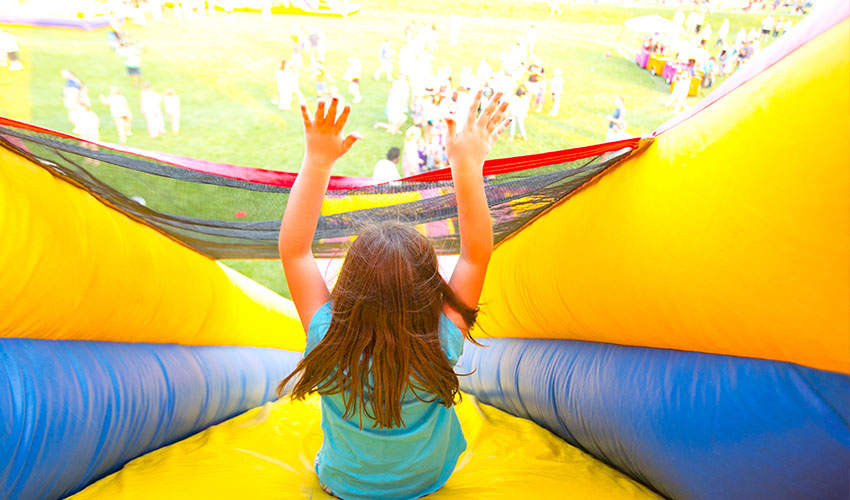 Party Pros East Coast has the best inflatable slide rentals.