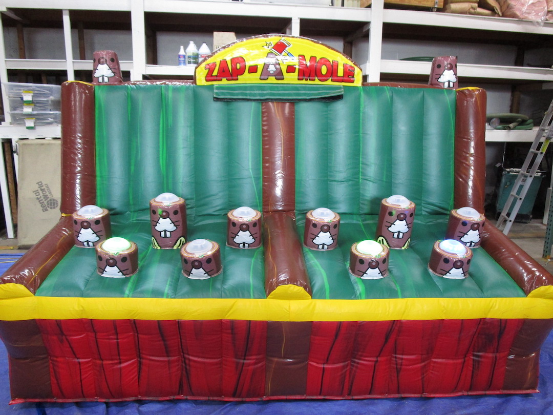 Zap A Mole inflatable game rental for school field day