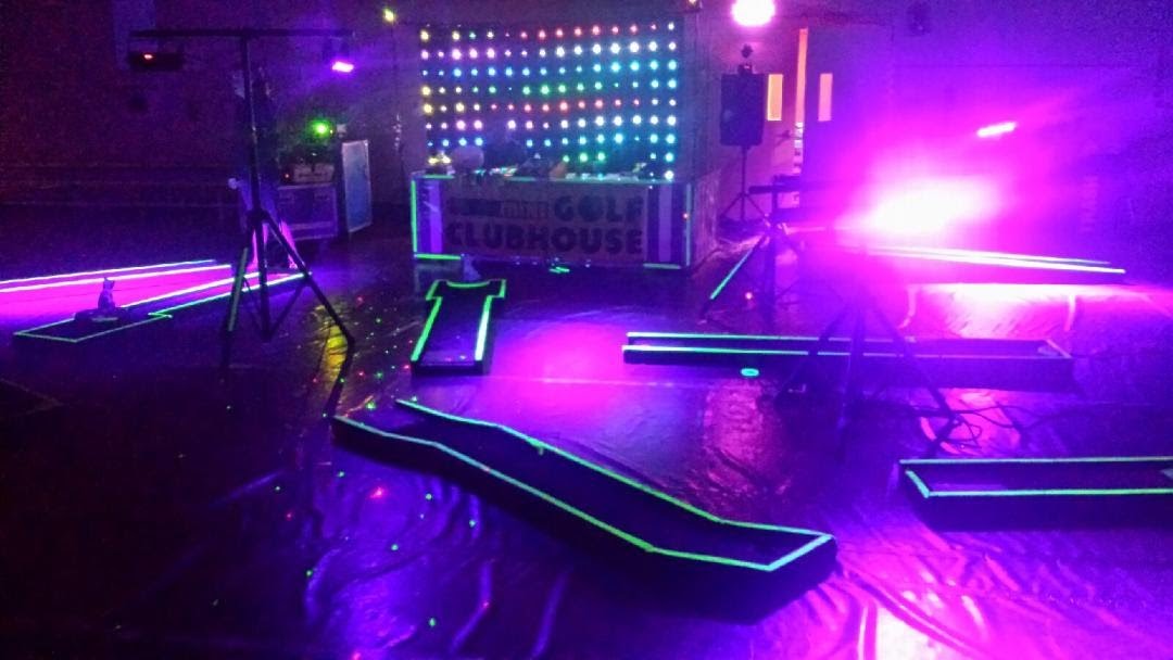 Glow mini golf rental in Delaware