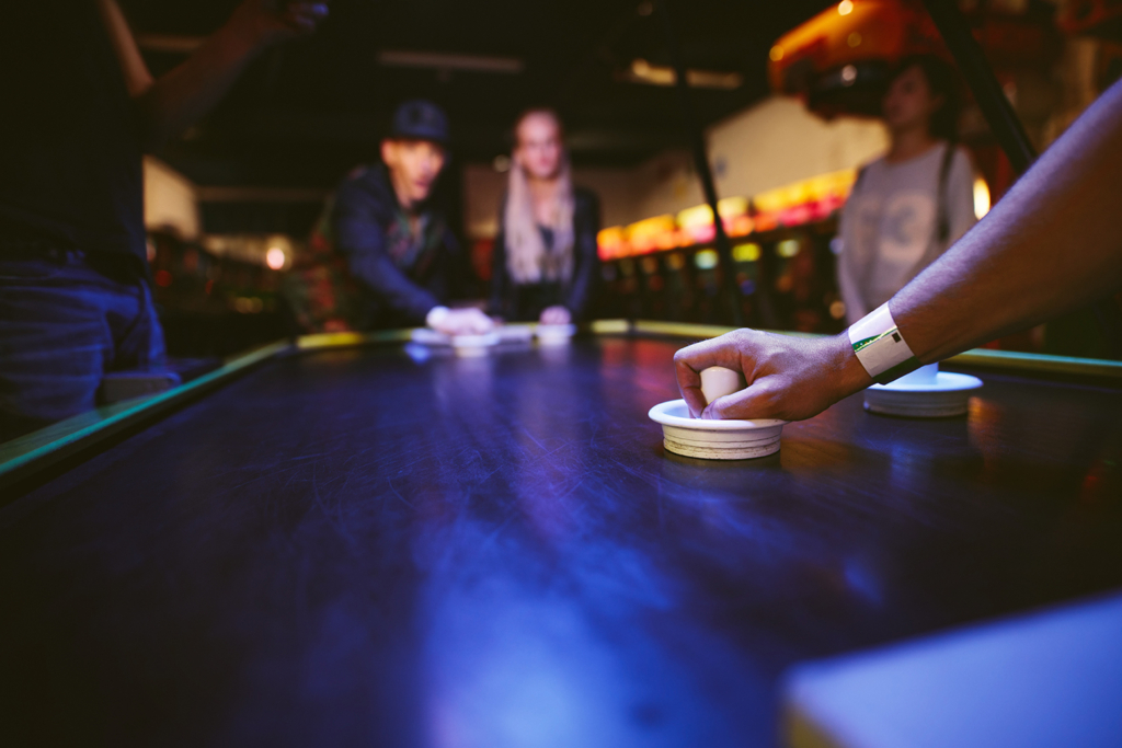 Table games, like Foosball, Air Hockey, Operation and more.