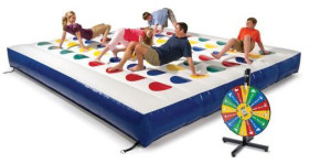 Giant inflatable Twister rental for Philadelphia schools colleges field days corporate events and parties