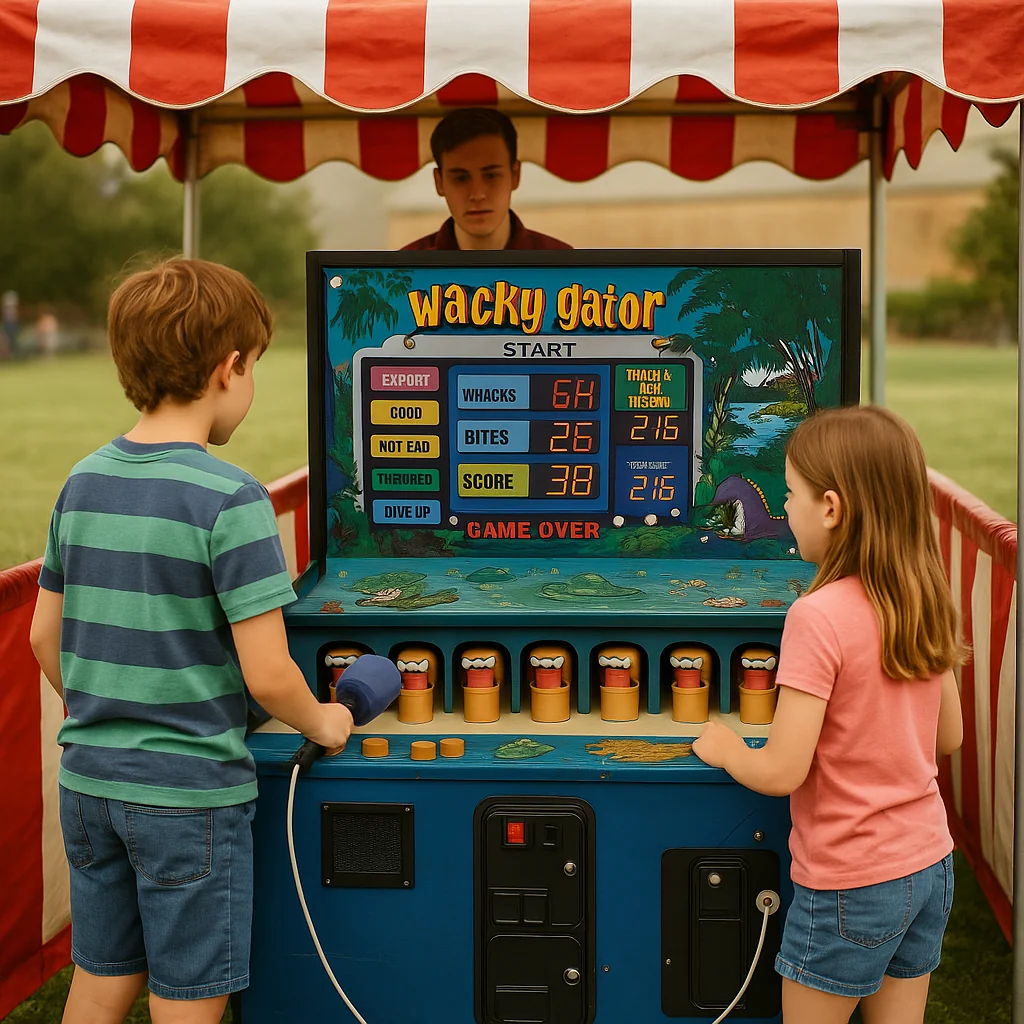 Interactive crazy hat shuffle carnival game rentals booth – Party Pros East Coast