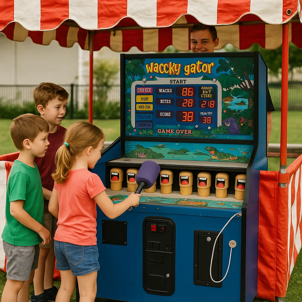 LED-lit golf chipping cage carnival game rentals challenge – Party Pros East Coast