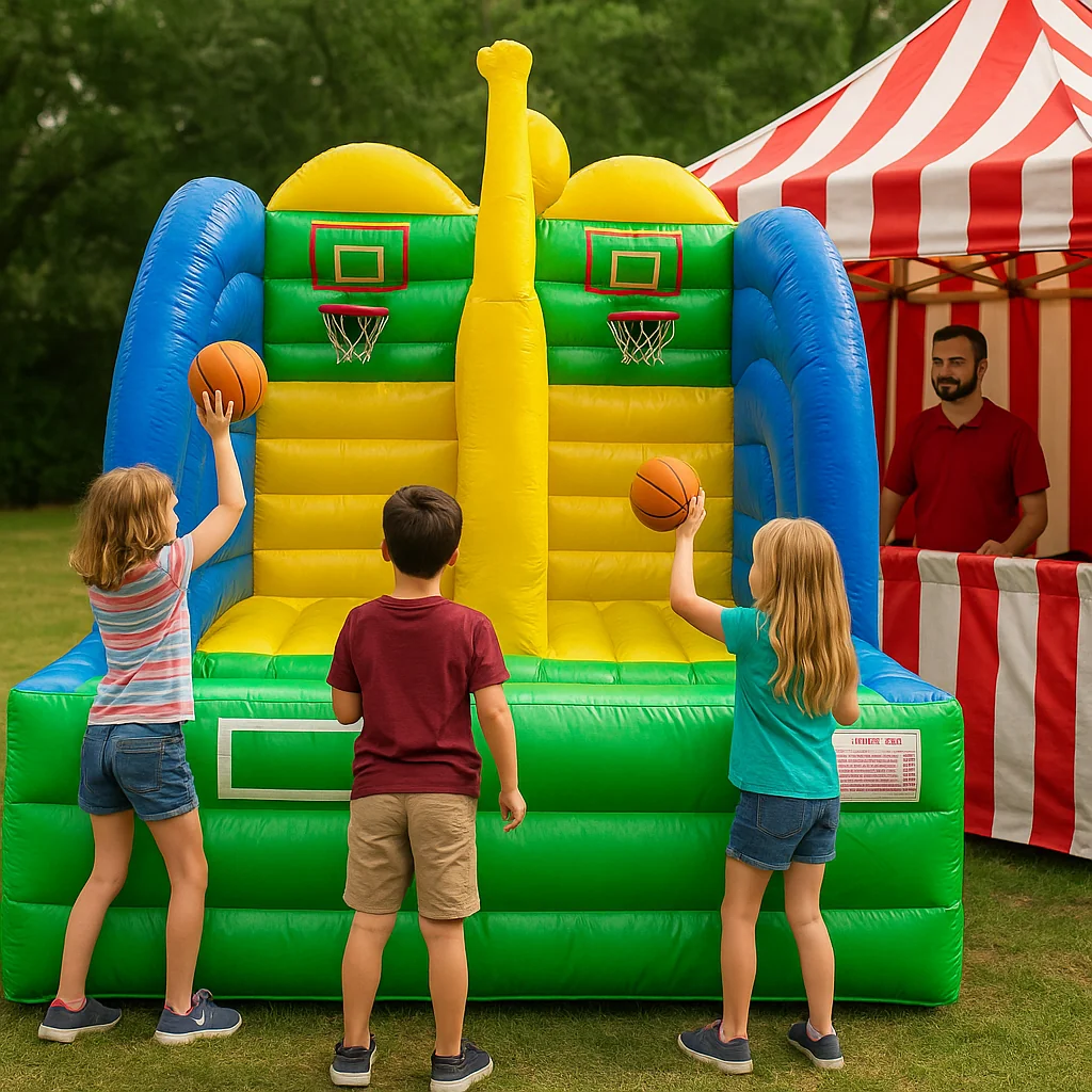 Colorful VR carnival booth game rentals interactive station – Party Pros East Coast