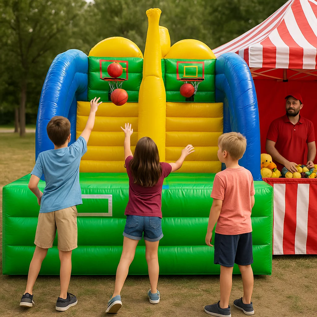 Action-packed horse shoe toss carnival game rentals pit – Party Pros East Coast