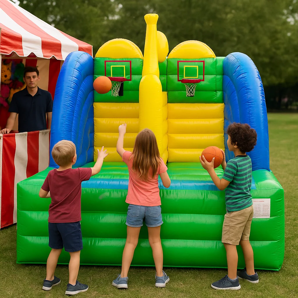 Midway-style inflatable maze carnival game rentals walkthrough – Party Pros East Coast