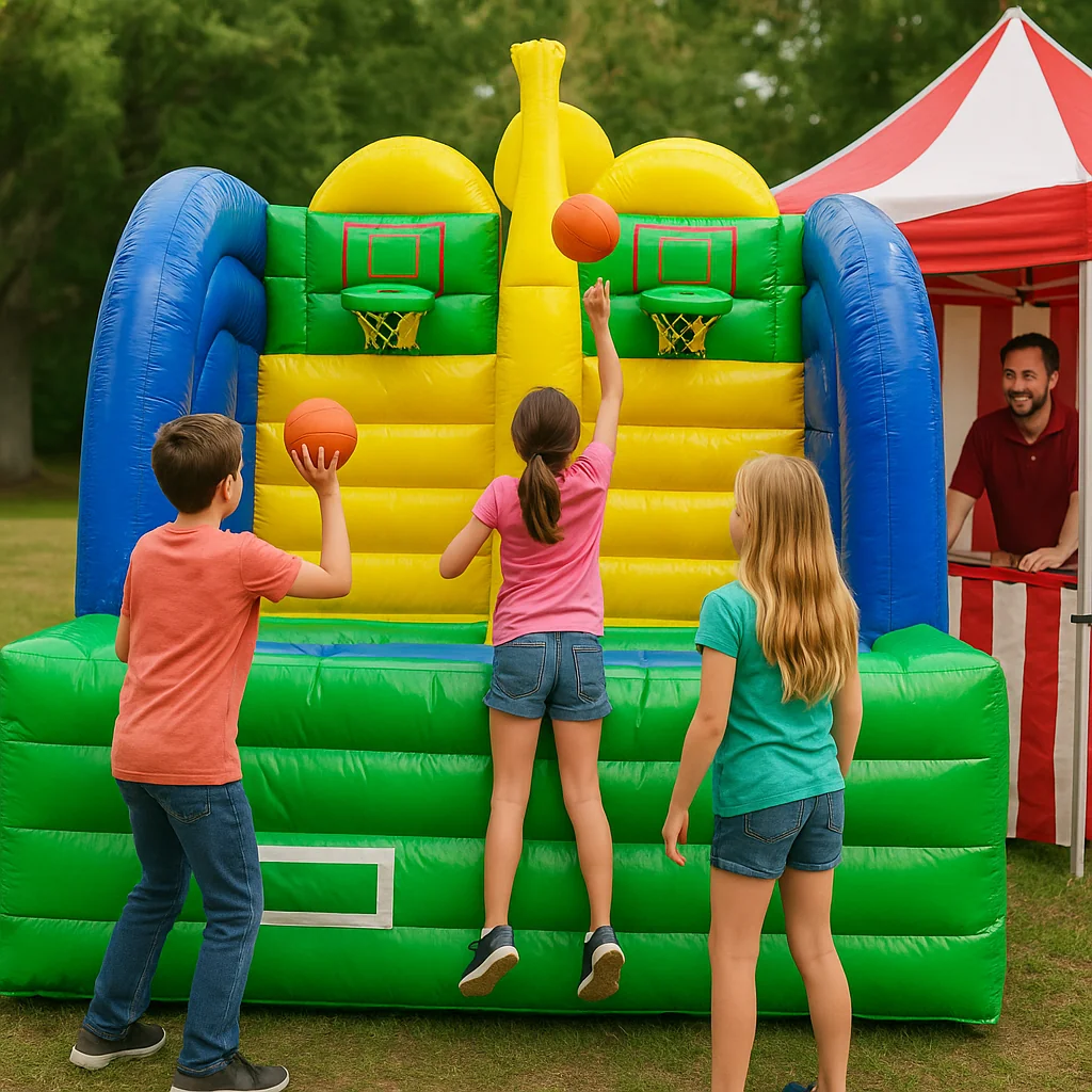 Family-friendly photo booth carnival game rentals backdrop – Party Pros East Coast