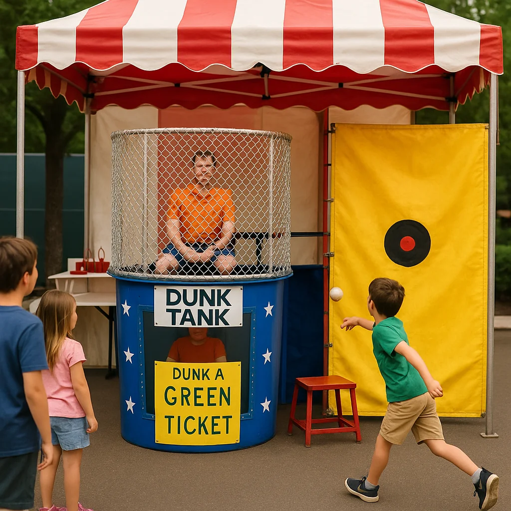 Inflatable skeeball inflatable carnival game rentals lane – Party Pros East Coast
