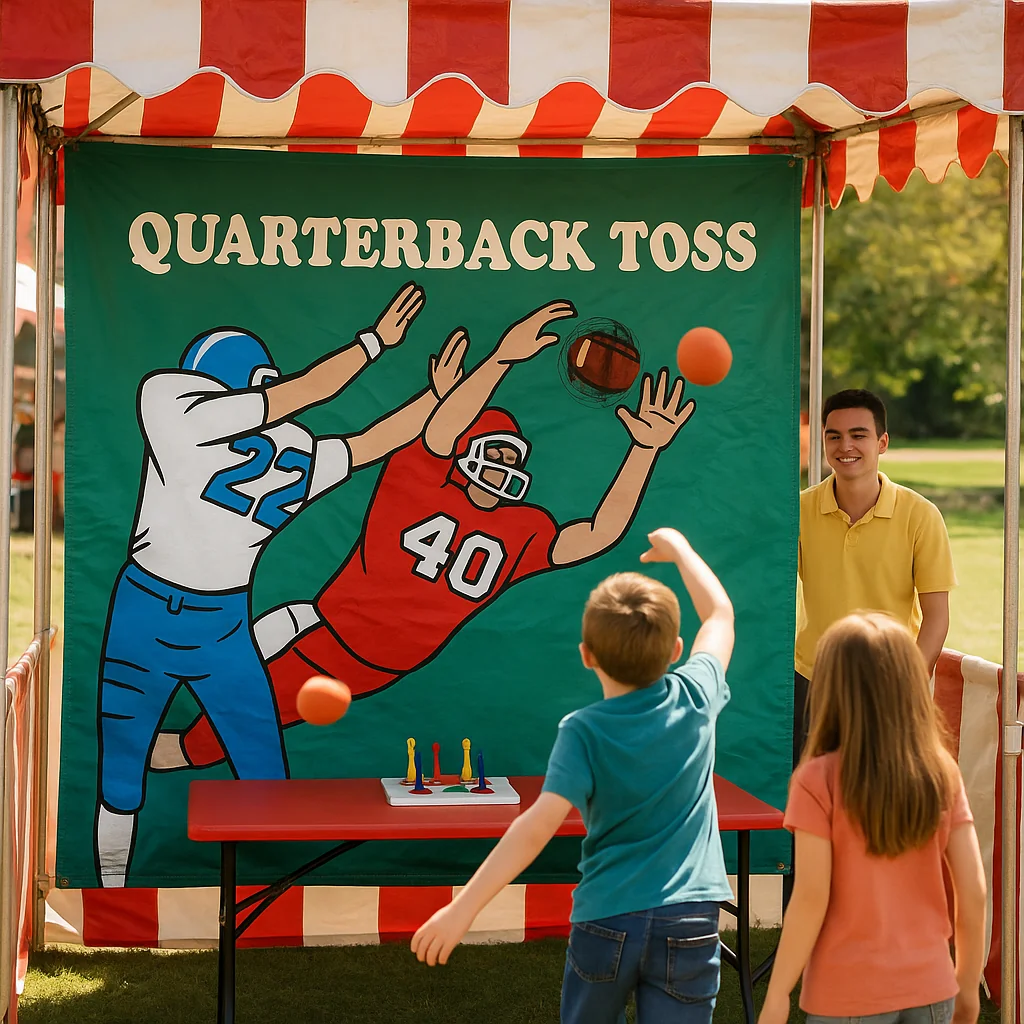 Inflatable hit the bucket carnival game rentals toss – Party Pros East Coast