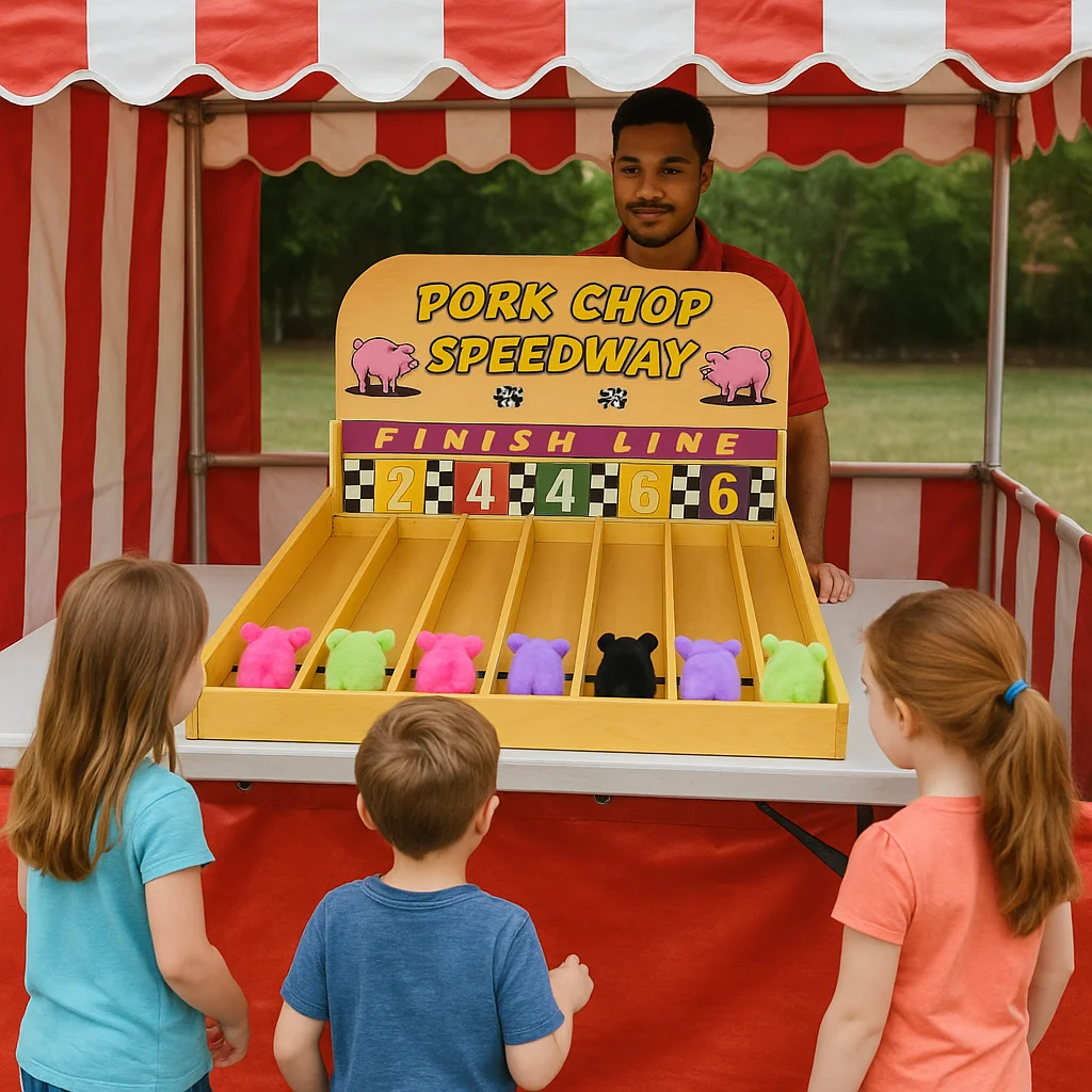 Classic bowling pin slingshot carnival game rentals target – Party Pros East Coast