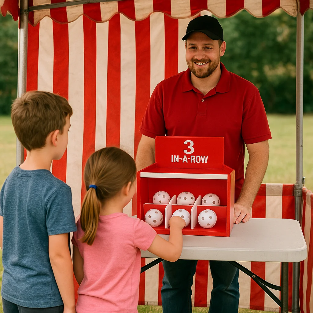 Interactive soccer shootout carnival game rentals setup – Party Pros East Coast