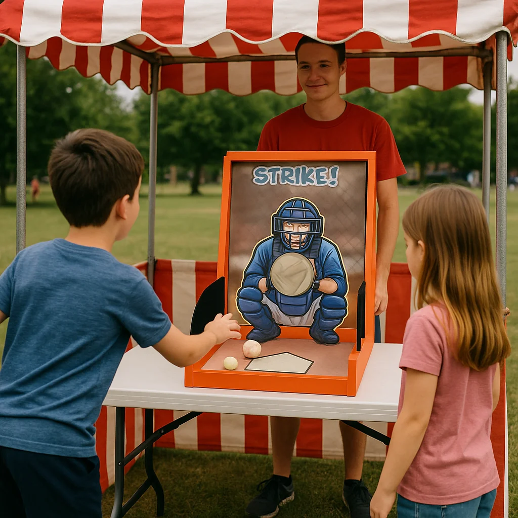 Interactive shuffleboard table carnival game rentals lane – Party Pros East Coast