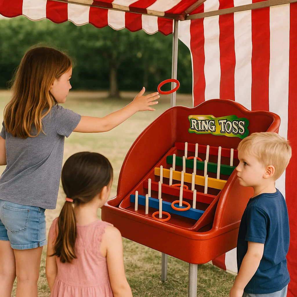 Portable bean bag toss carnival game rentals setup – Party Pros East Coast