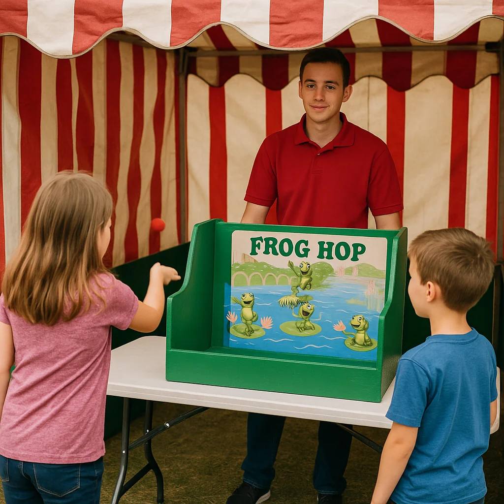 Inflatable wipeout big balls carnival game rentals course – Party Pros East Coast