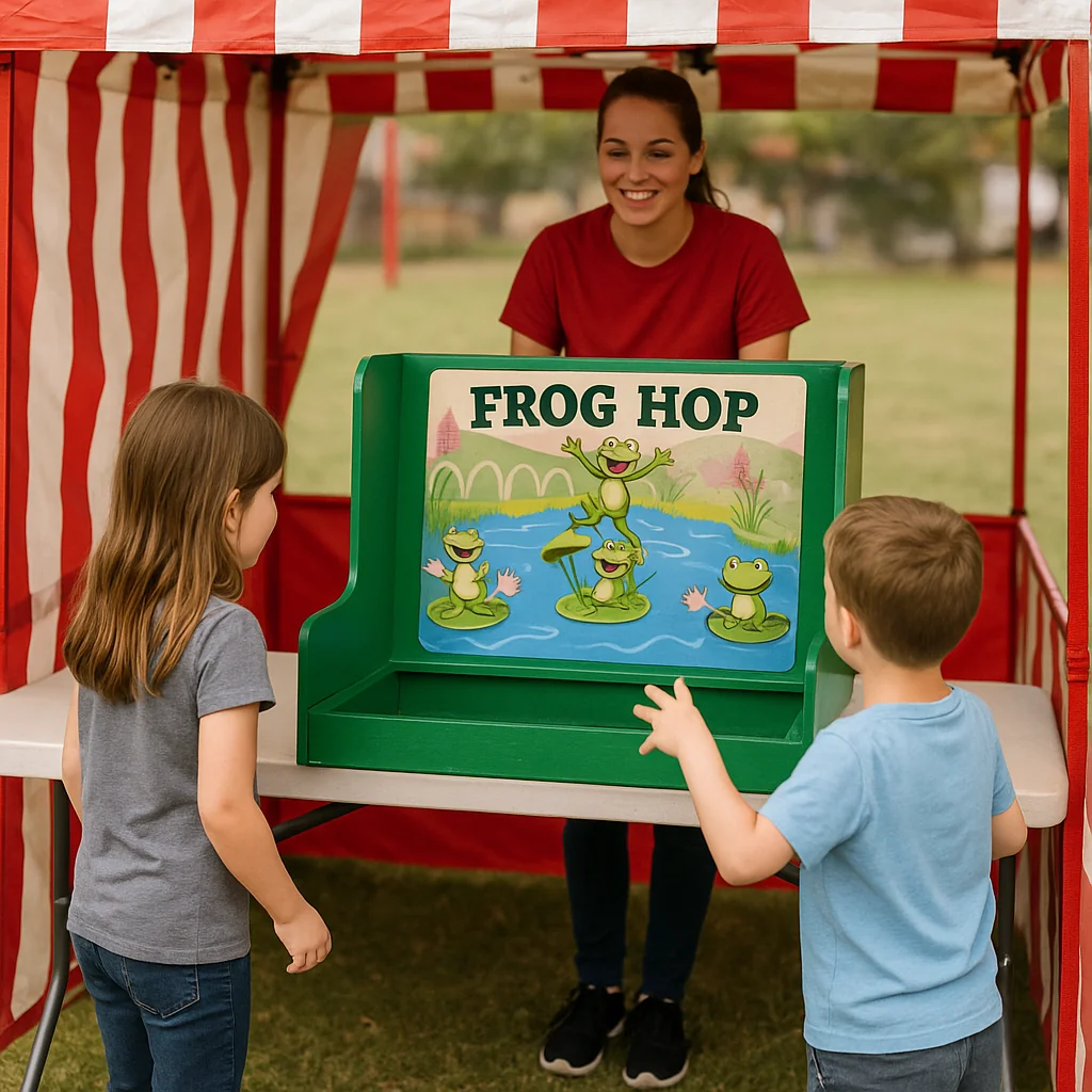 Interactive obstacle course carnival game rentals inflatable run – Party Pros East Coast