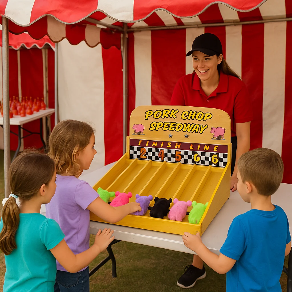 Crowd-pleasing horse shoe toss carnival game rentals pit – Party Pros East Coast
