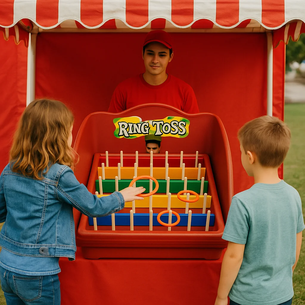 LED-lit high striker carnival game rentals setup – Party Pros East Coast
