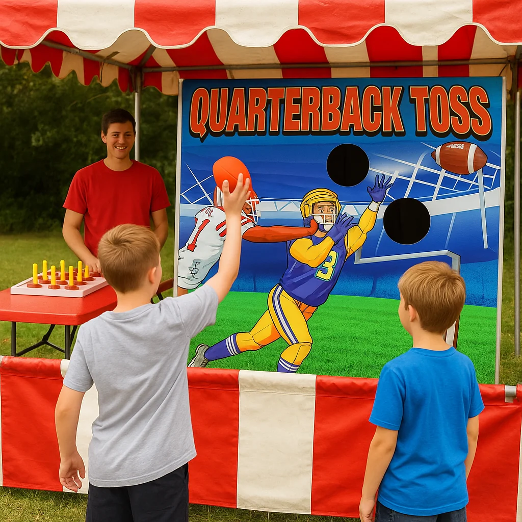 LED-lit skeeball inflatable carnival game rentals lane – Party Pros East Coast