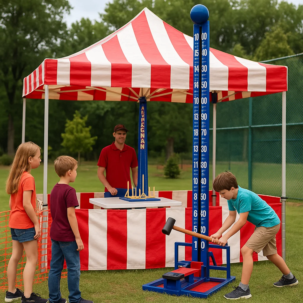 Interactive inflatable axe throw carnival game rentals target – Party Pros East Coast