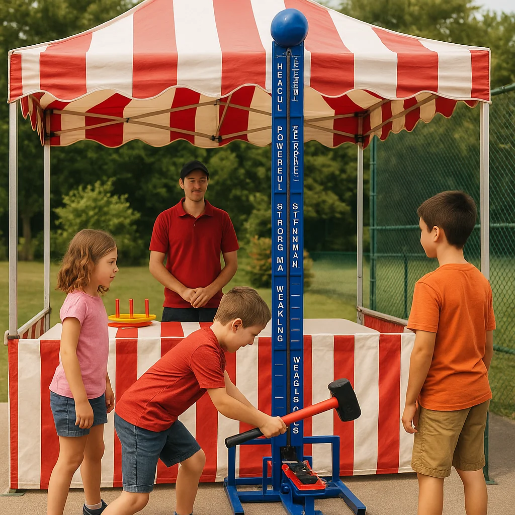 Colorful inflatable darts carnival game rentals board – Party Pros East Coast