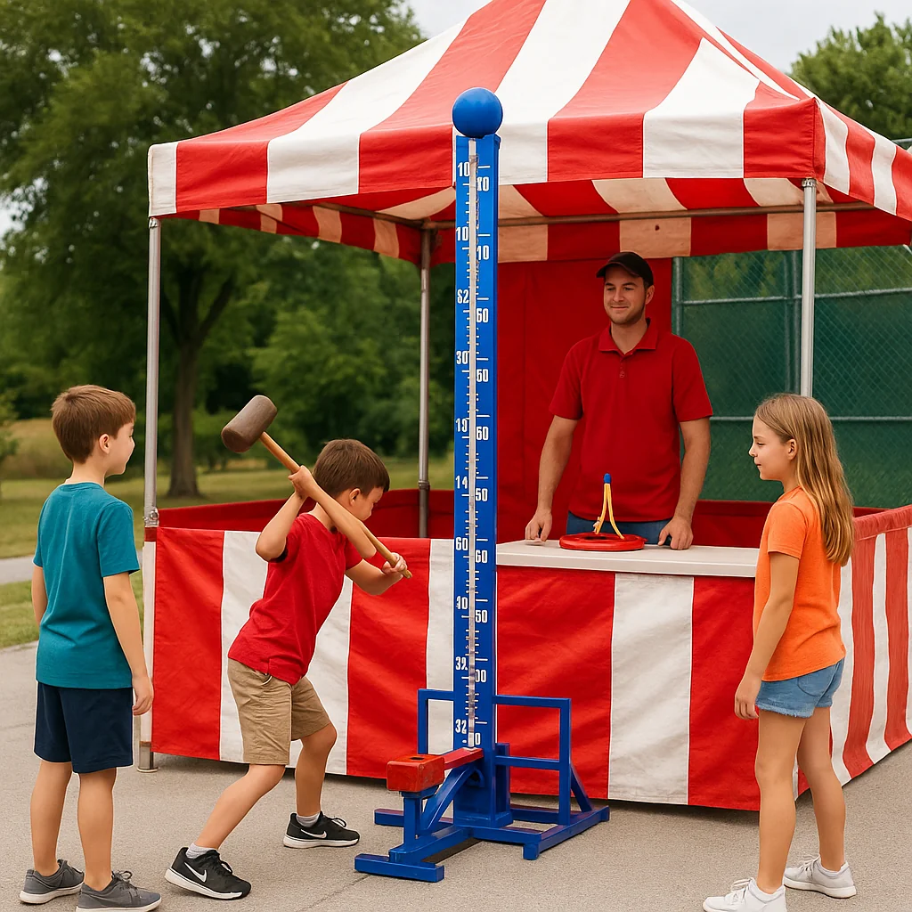 Midway-style roller bowler carnival game rentals alley – Party Pros East Coast