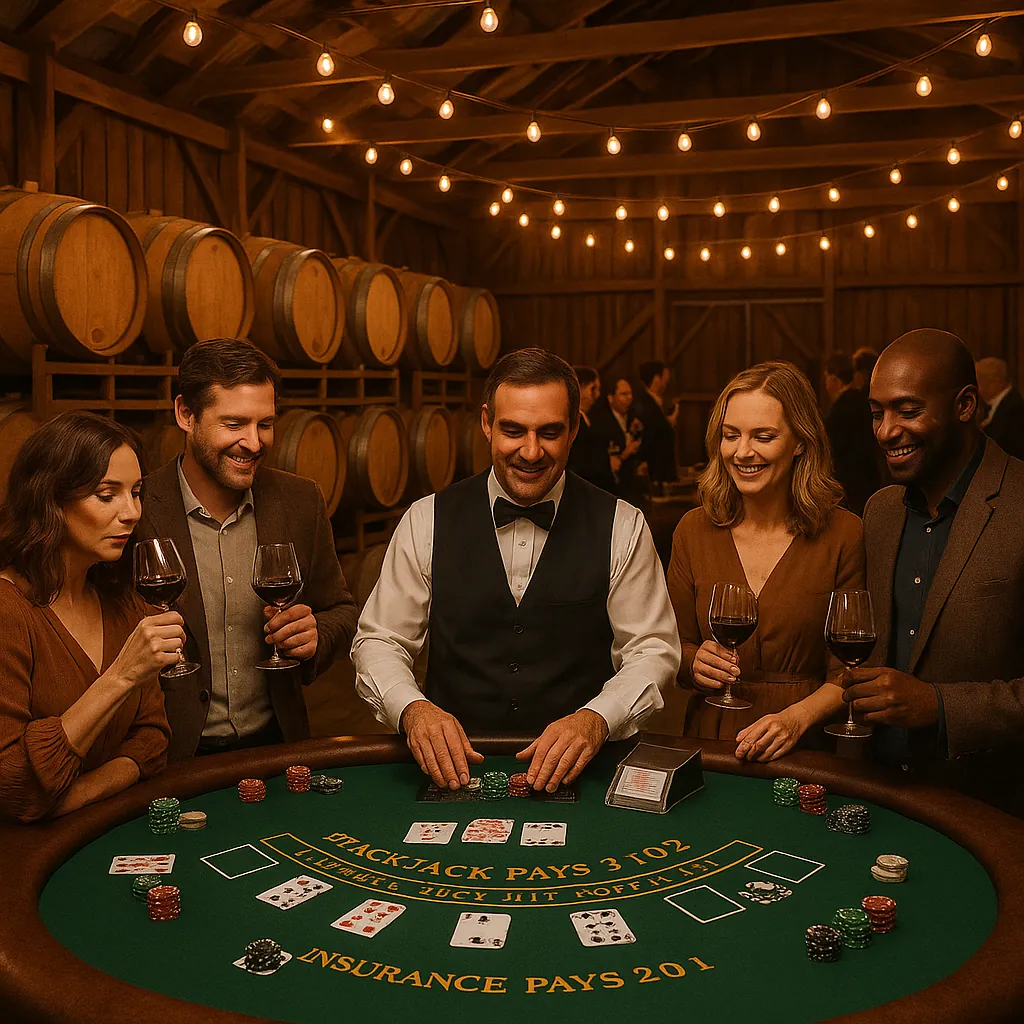 Blackjack Table Rentals in Andreas, PA