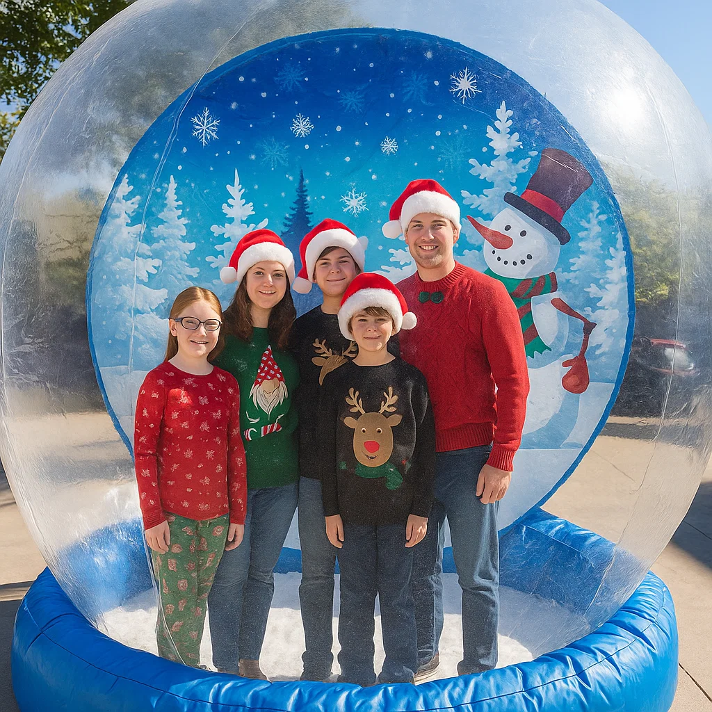 walk‑in snow globe rental for corporate event — venue friendly footprint — venue friendly footprint