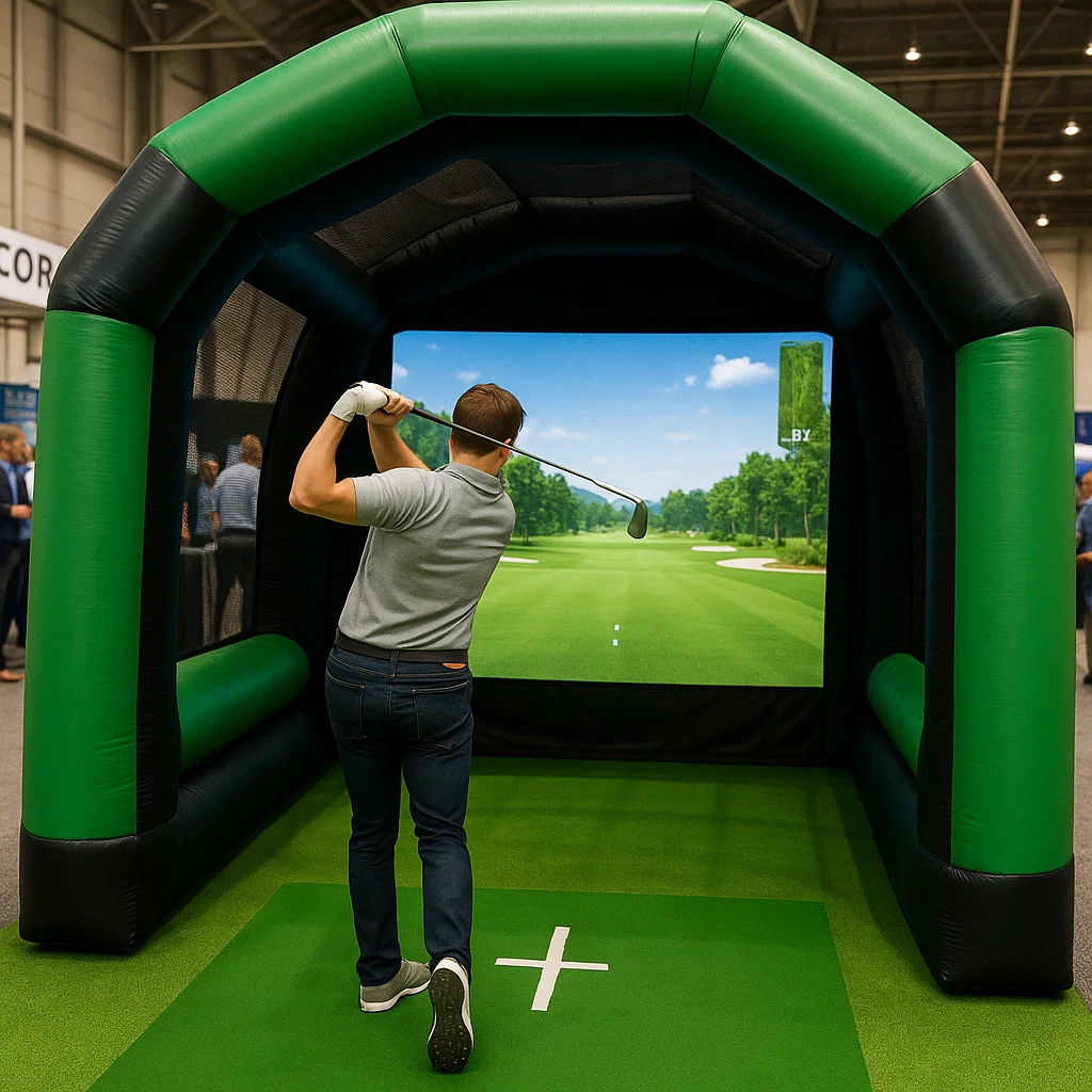 Signature golf simulator rental for product launches – Party Pros East Coast