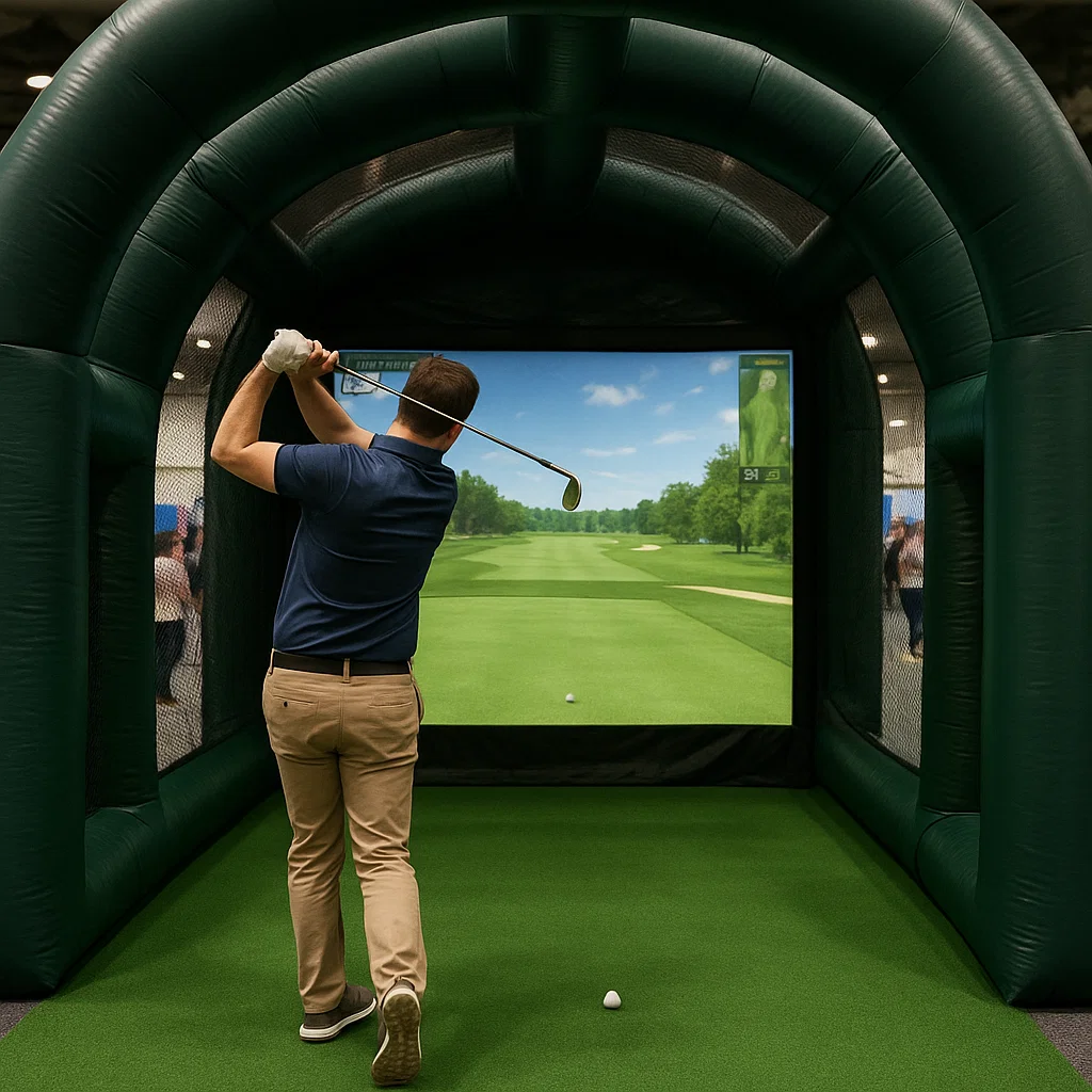 Guests strike confetti toss in vintage photo booth rental by Party Pros East Coast