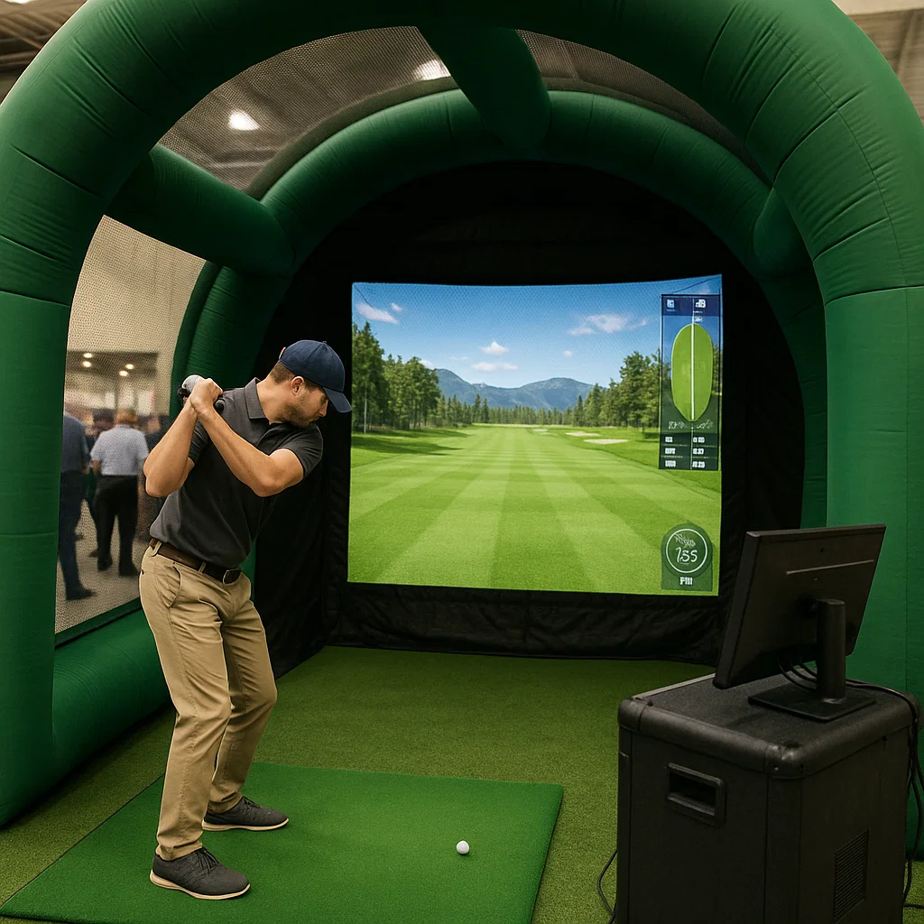 Guests strike jumping mid-air in birthday photo booth rental by Party Pros East Coast