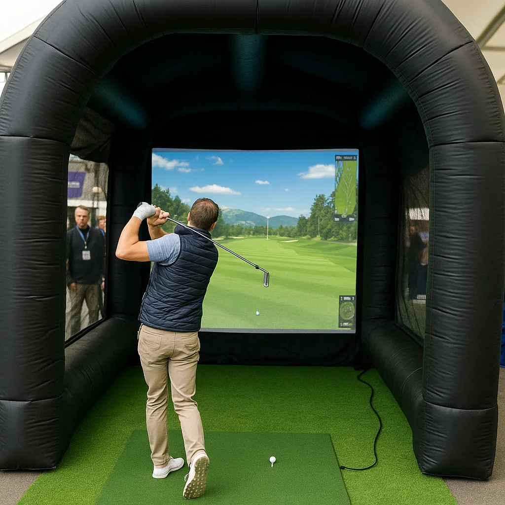 Guests strike oversized hats in reunion photo booth rental by Party Pros East Coast