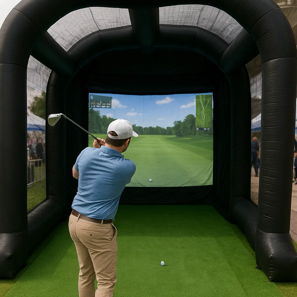 Guests strike feather boas in modern photo booth rental by Party Pros East Coast