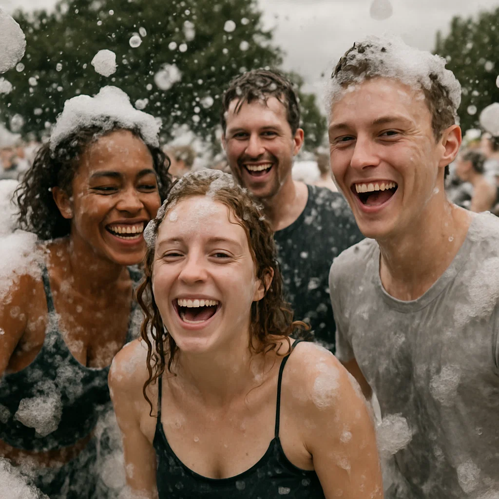 Foam party fun
