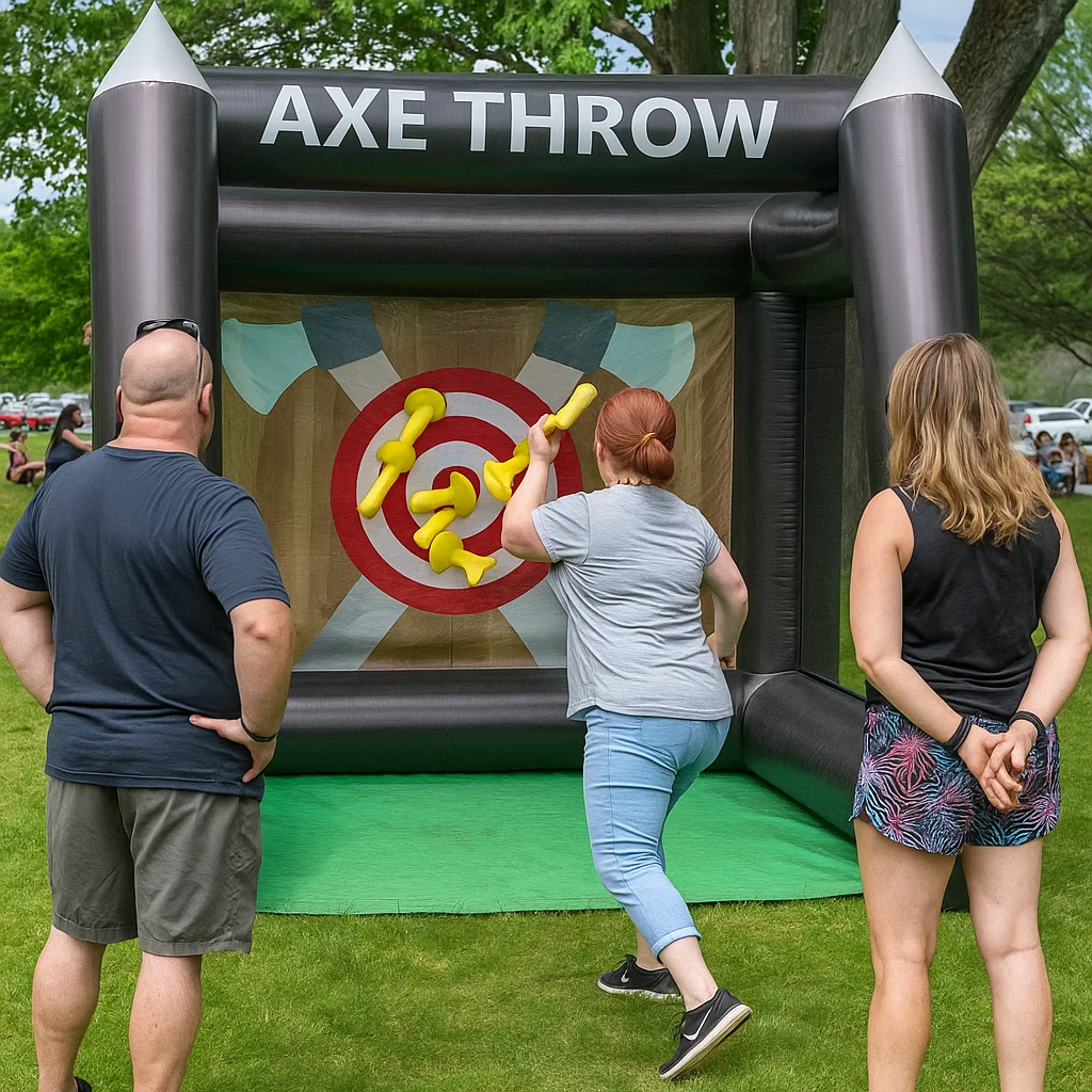 Inflatable Axe Throwing Rentals in Nanuet, NY | Party Pros East Coast