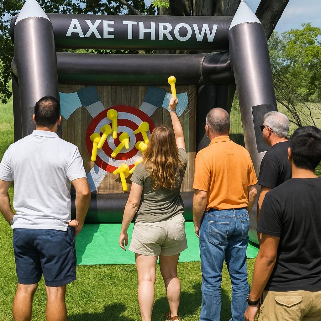 with compact footprint; high-throughput party activity.