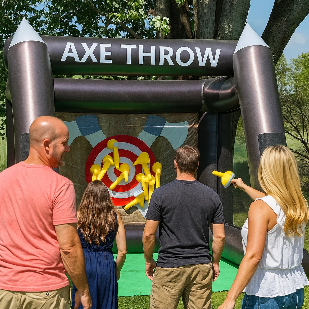 Inflatable Axe Throwing Rentals in Hightstown, NJ | Party Pros East Coast