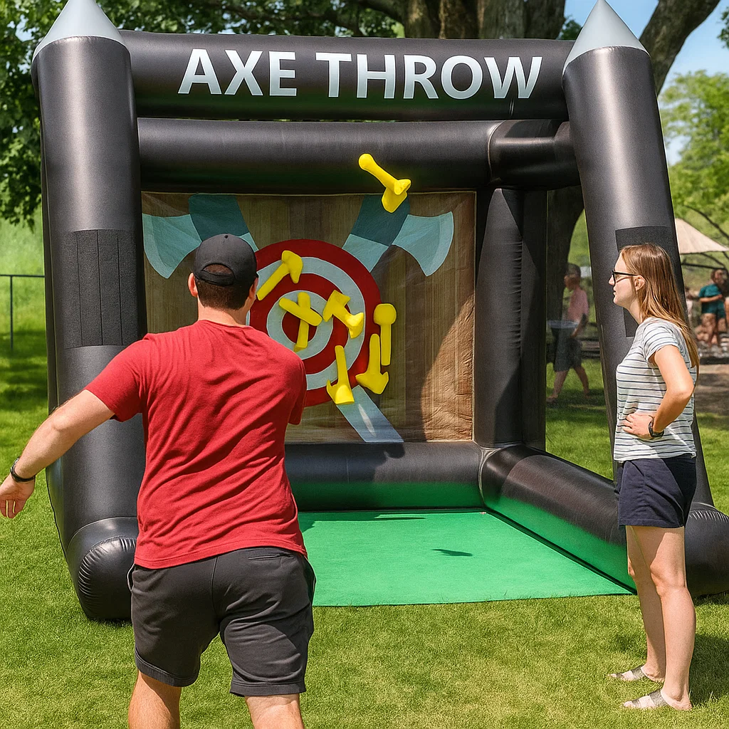Inflatable Axe Throwing Rentals in Green Brook, NJ | Party Pros East Coast