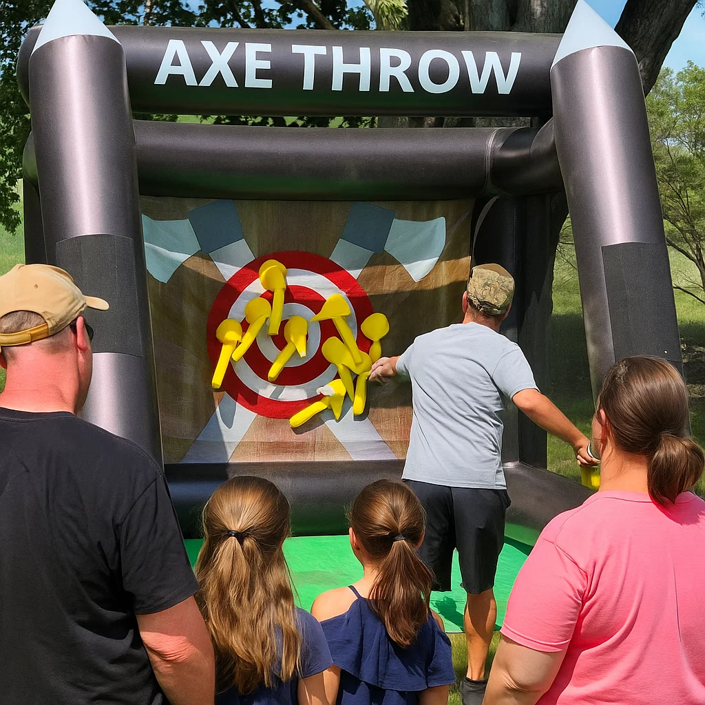 Inflatable Axe Throwing Rentals in Yorktown, NY | Party Pros East Coast