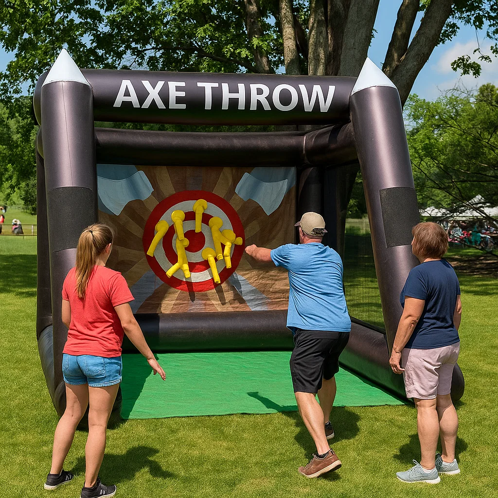 Inflatable Axe Throwing Rentals in Haddonfield, NJ | Party Pros East Coast