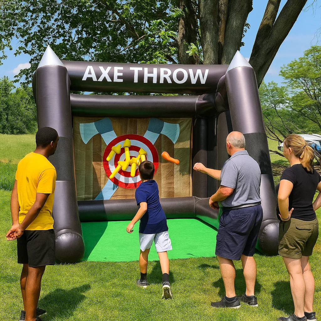 portable and event friendly; simple rules and fast rotation.