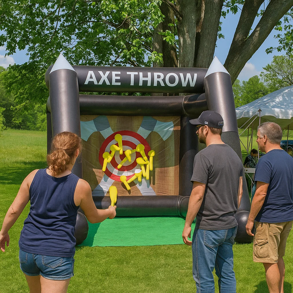 Inflatable Axe Throwing Rentals in La Plata, MD | Party Pros East Coast