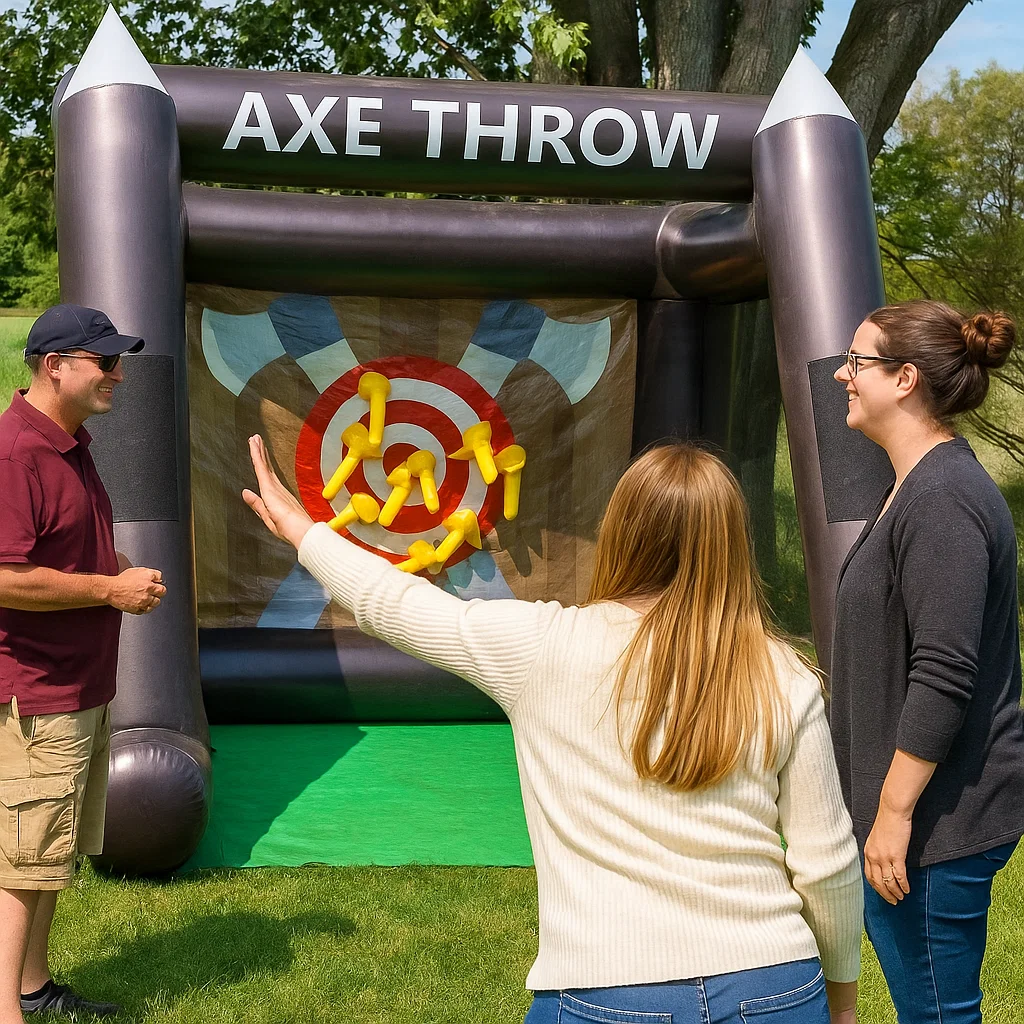 with two throwing lanes; great centerpiece attraction.