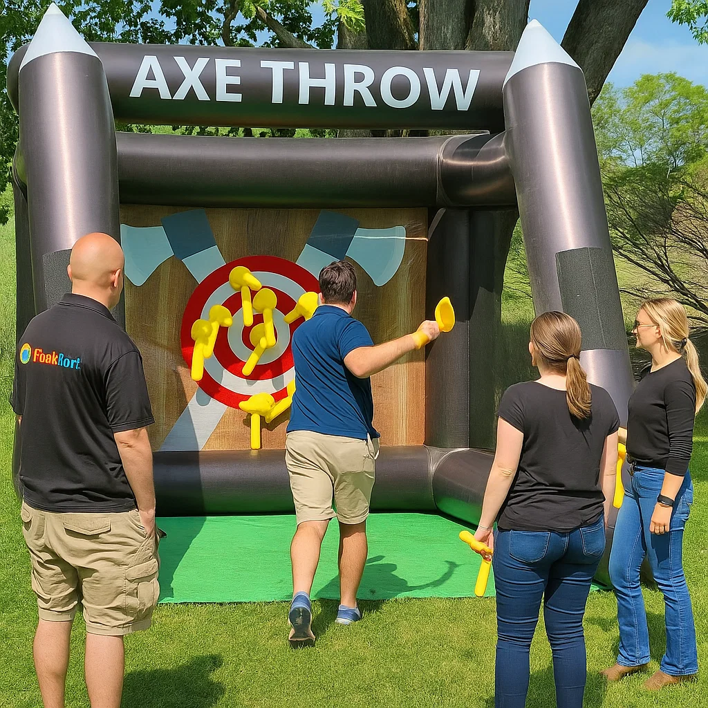 Inflatable Axe Throwing Rentals in Glen Burnie, MD | Party Pros East Coast