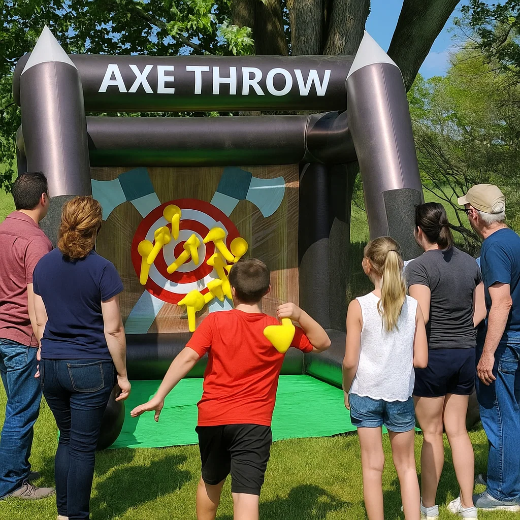Inflatable Axe Throwing Rentals in Cinnaminson, NJ | Party Pros East Coast