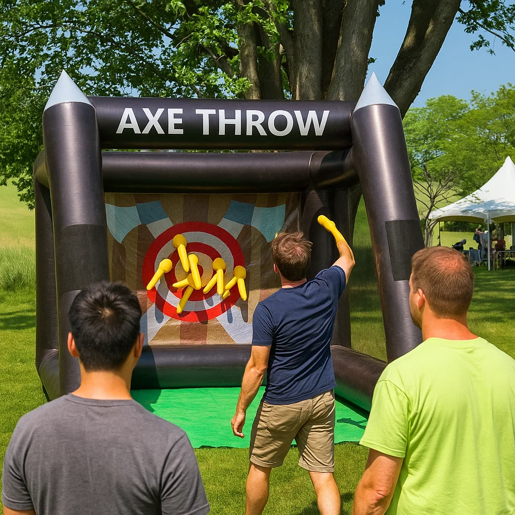 Inflatable Axe Throwing Rentals in Drexel Hill, PA | Party Pros East Coast