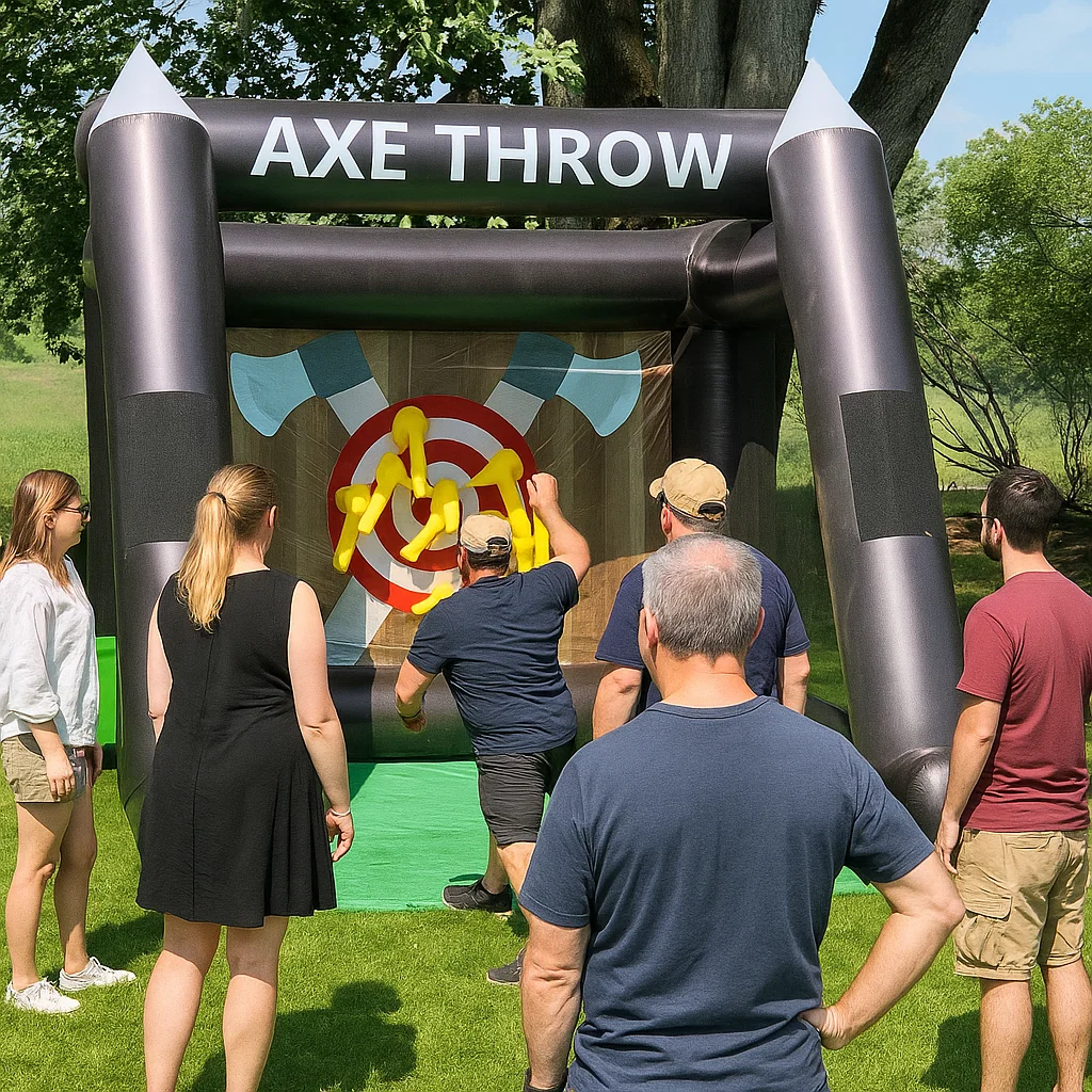 Inflatable Axe Throwing Rentals in Paterson, NJ | Party Pros East Coast