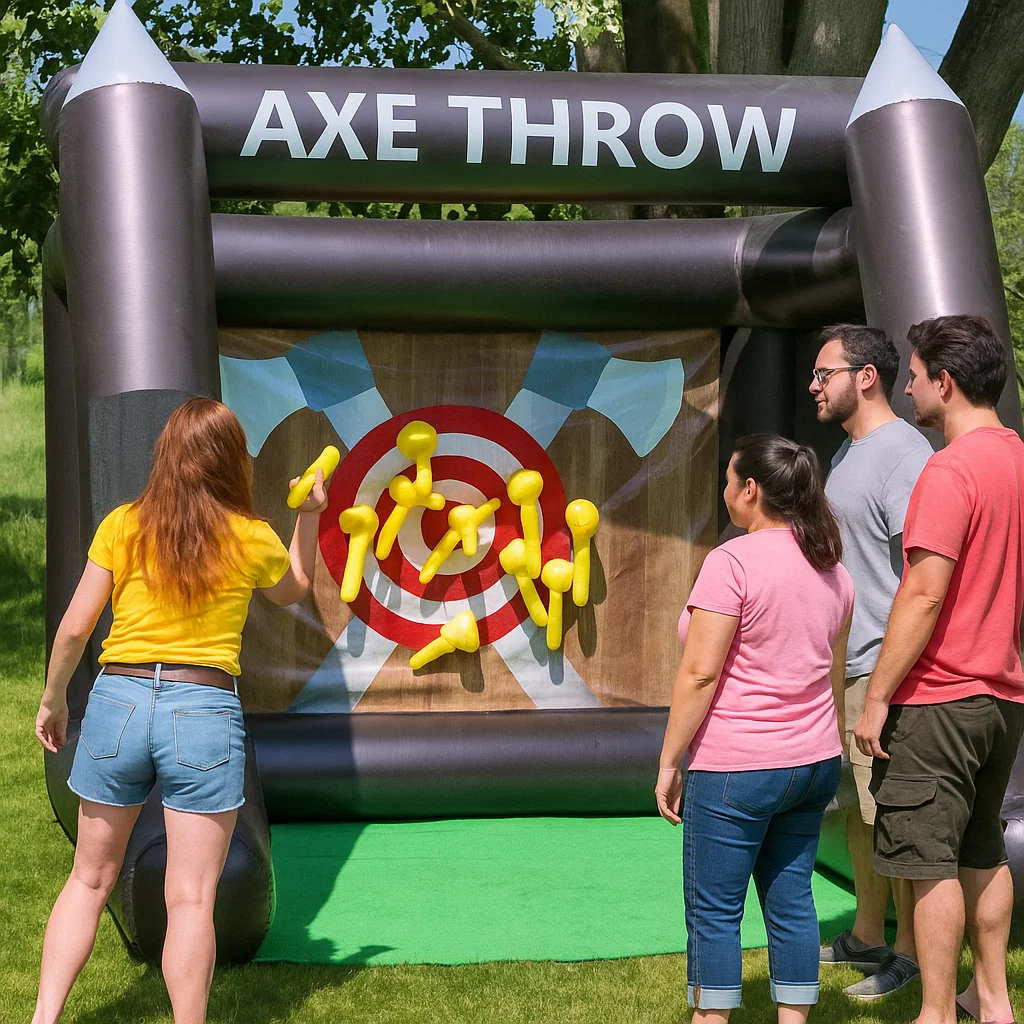 Inflatable Axe Throwing Rentals in Absecon, NJ | Party Pros East Coast