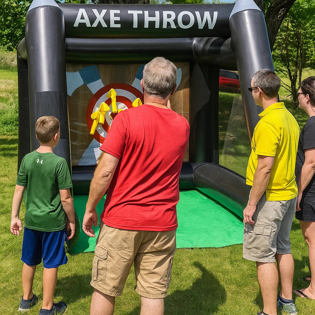 Inflatable Axe Throwing Rentals in Woodbridge, NJ | Party Pros East Coast