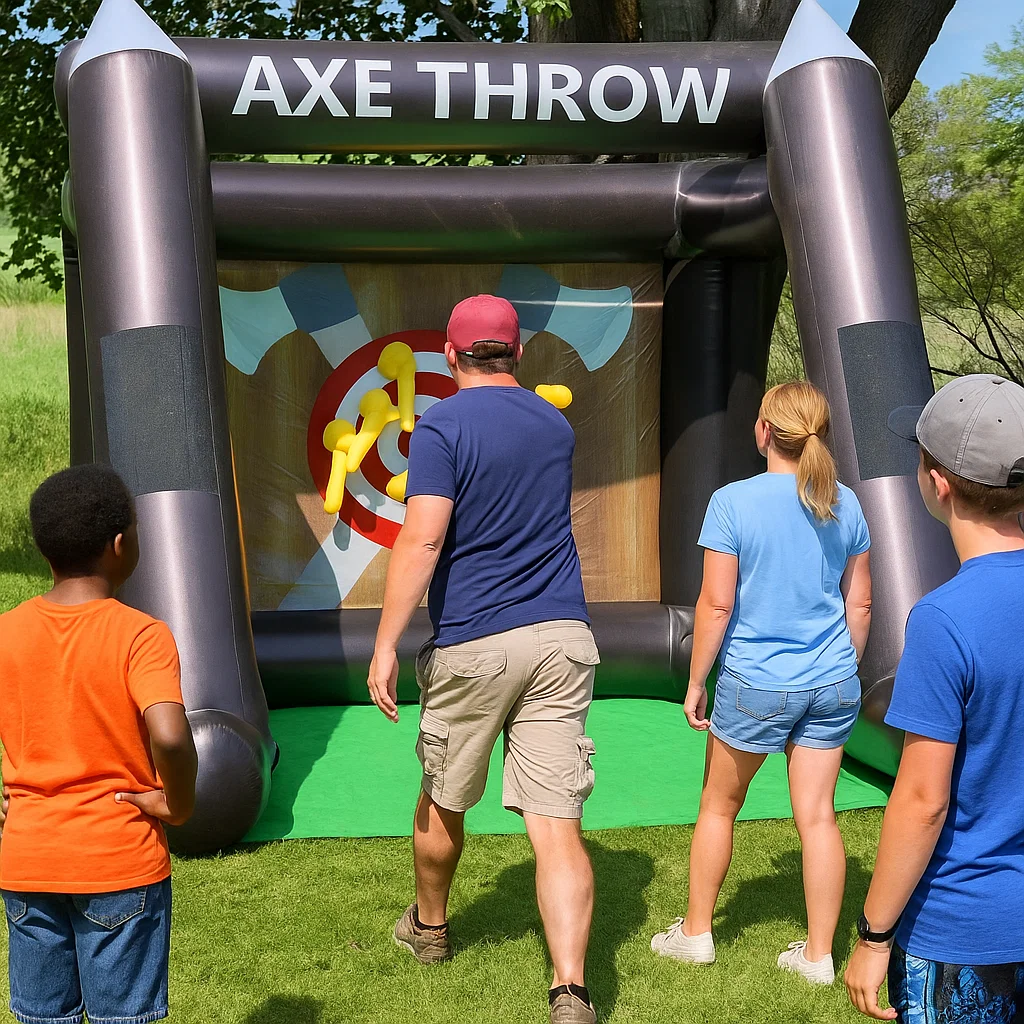 set up & supervised; crowd-pleasing interactive game.