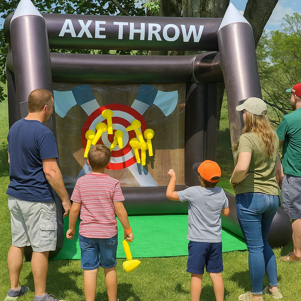 ready for indoor or outdoor use; high-throughput party activity.